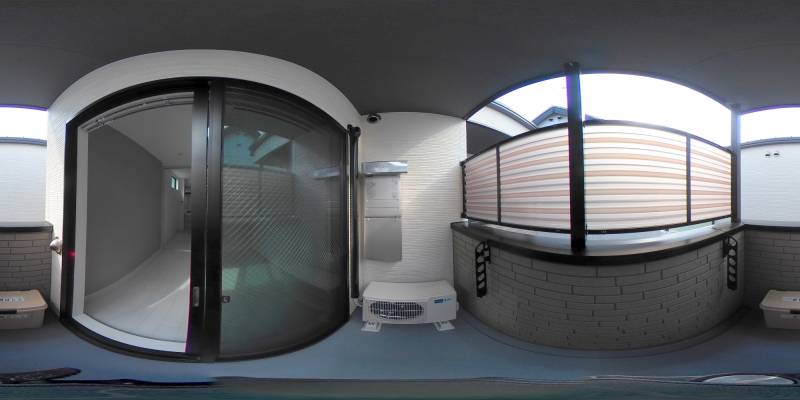 パノラマ画像バルコニー