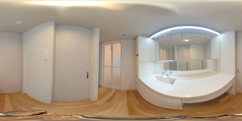 パノラマ画像洗面所