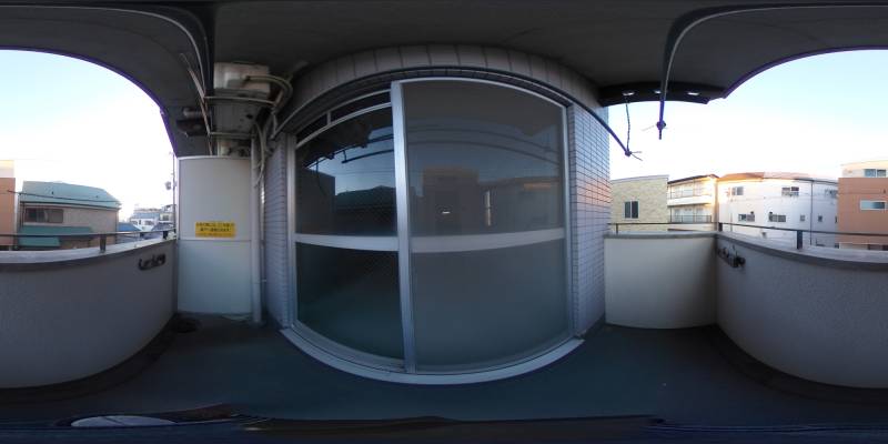 パノラマ画像バルコニー