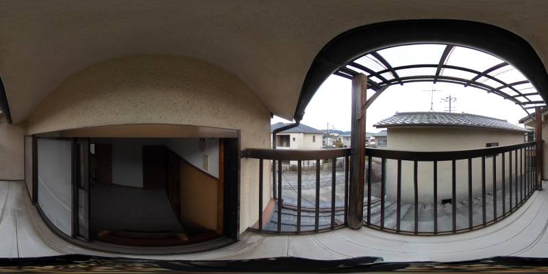 パノラマ画像バルコニー