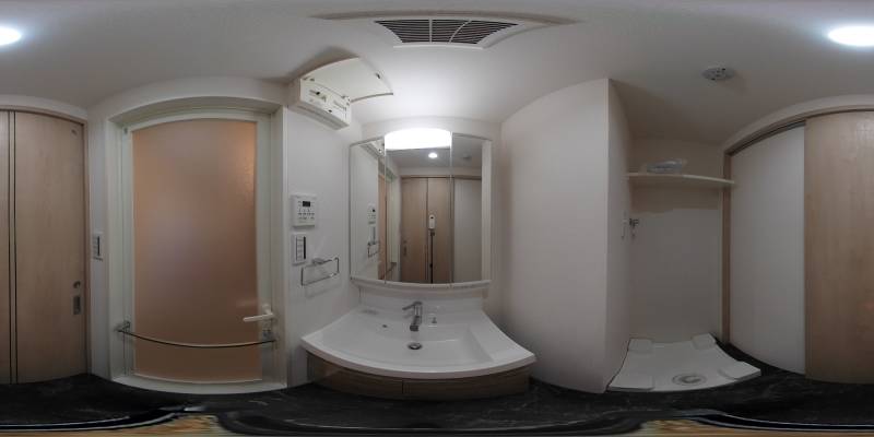 パノラマ画像洗面所