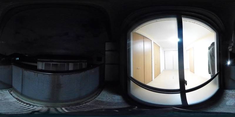 パノラマ画像バルコニー