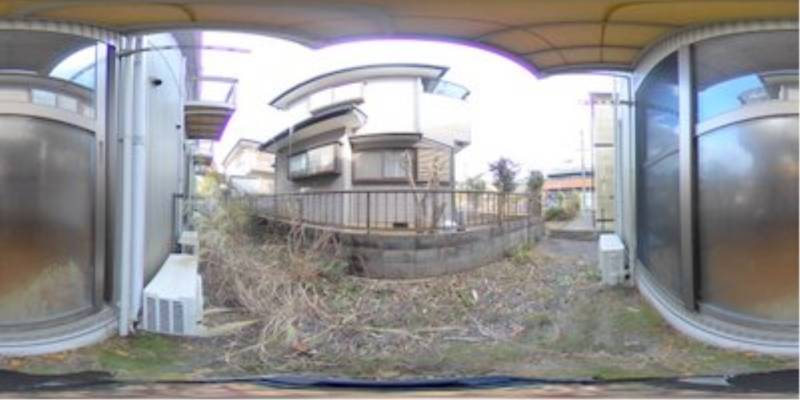 パノラマ画像バルコニー