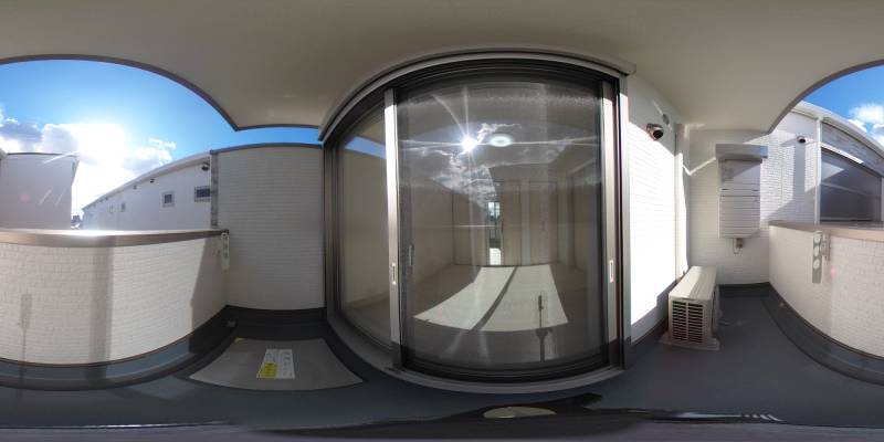 パノラマ画像バルコニー