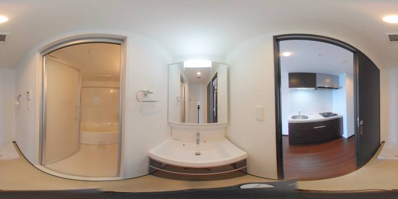 パノラマ画像洗面所