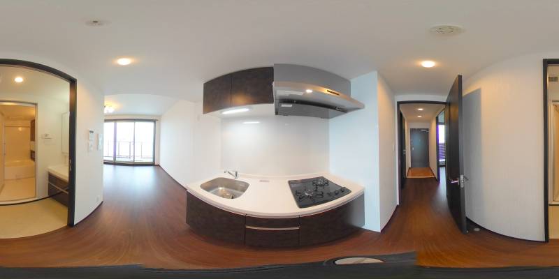 パノラマ画像キッチン