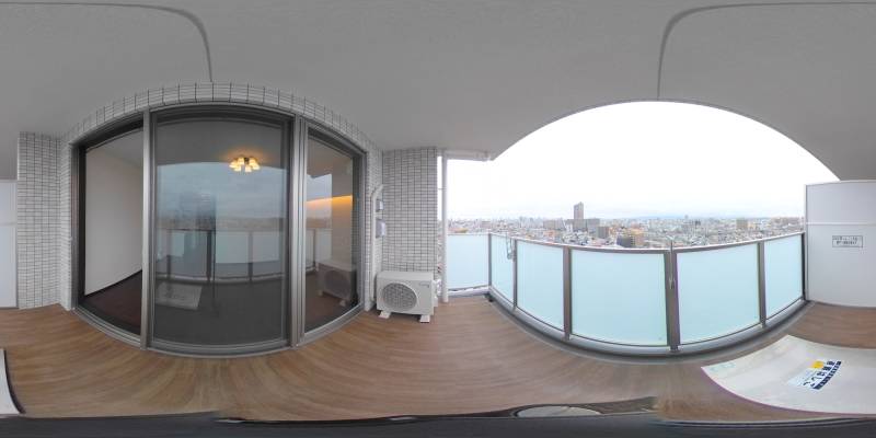 パノラマ画像バルコニー