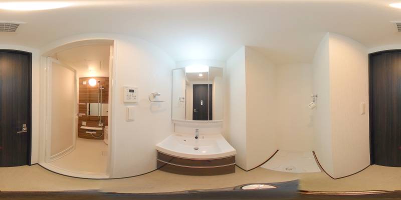 パノラマ画像洗面所