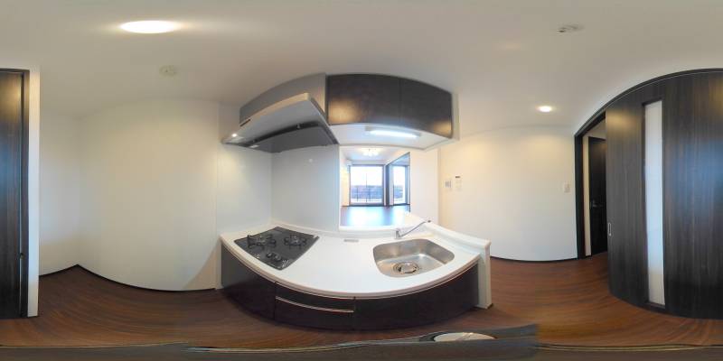 パノラマ画像キッチン