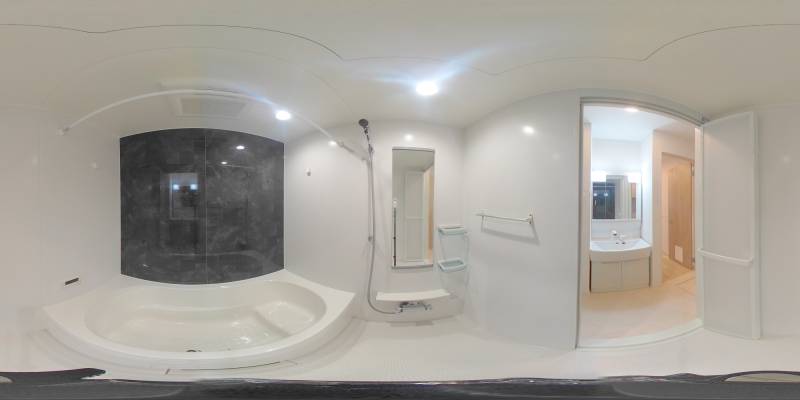 パノラマ画像バスルーム