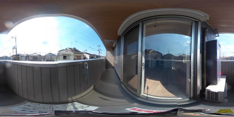 パノラマ画像バルコニー