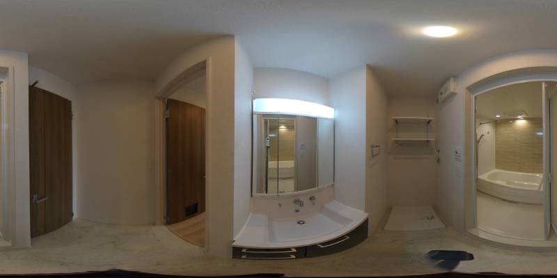 パノラマ画像洗面所