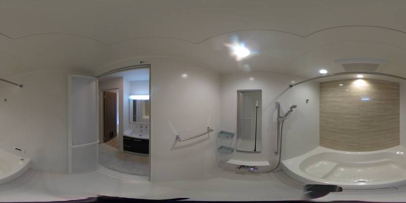 パノラマ画像バスルーム