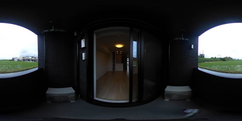 パノラマ画像バルコニー