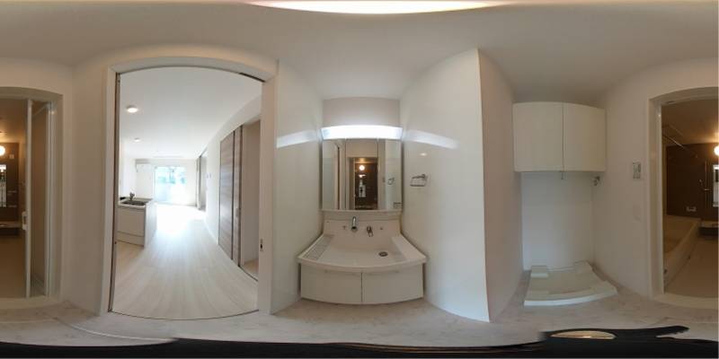 パノラマ画像洗面所