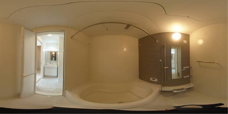 パノラマ画像バスルーム