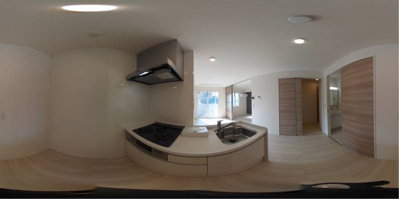 パノラマ画像キッチン
