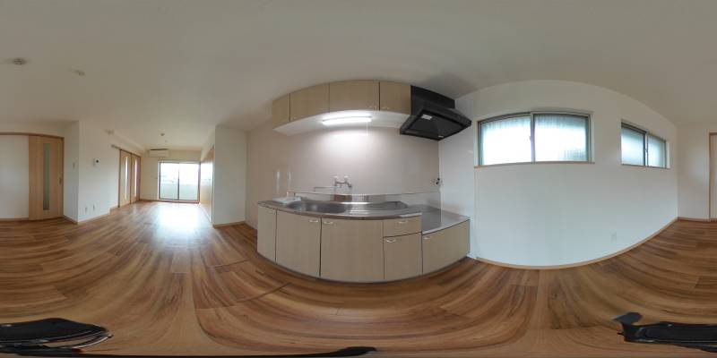 パノラマ画像キッチン