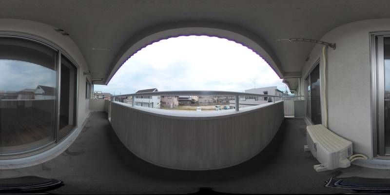 パノラマ画像バルコニー