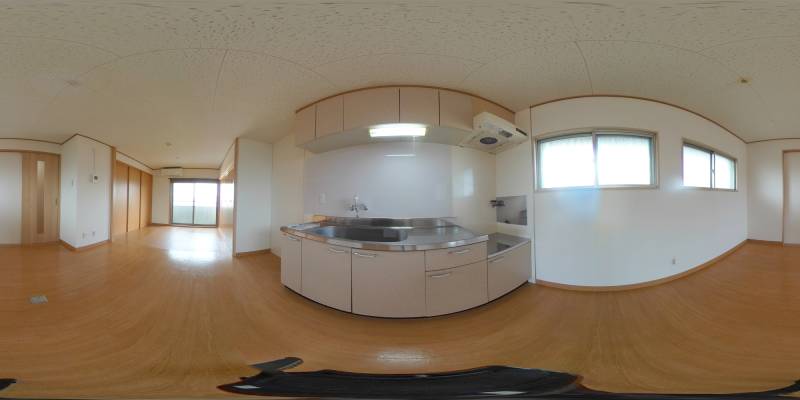 パノラマ画像キッチン