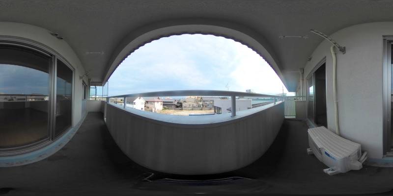 パノラマ画像バルコニー