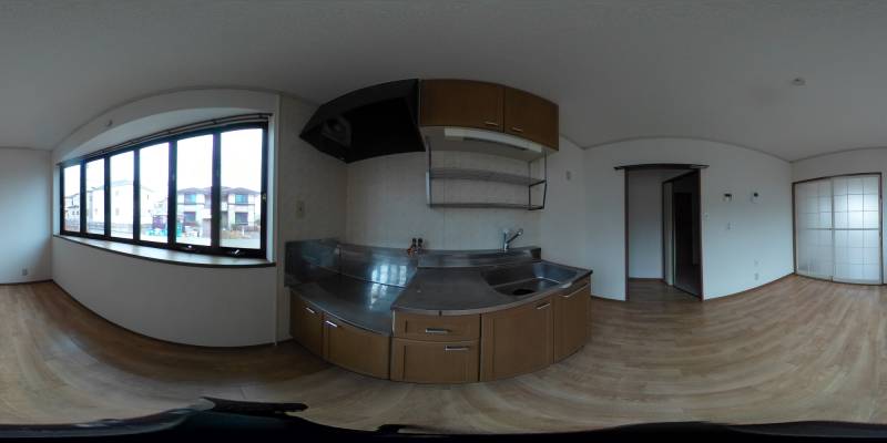パノラマ画像キッチン