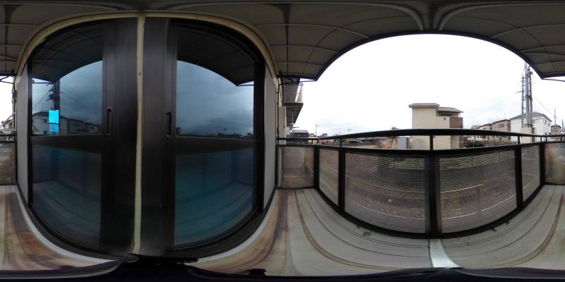 パノラマ画像バルコニー