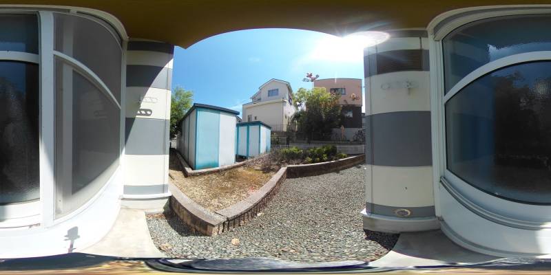 パノラマ画像バルコニー