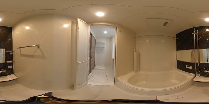 パノラマ画像バスルーム