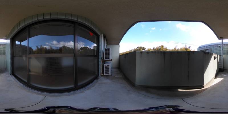 パノラマ画像バルコニー