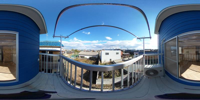 パノラマ画像バルコニー