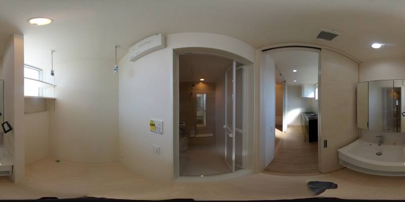 パノラマ画像洗面所