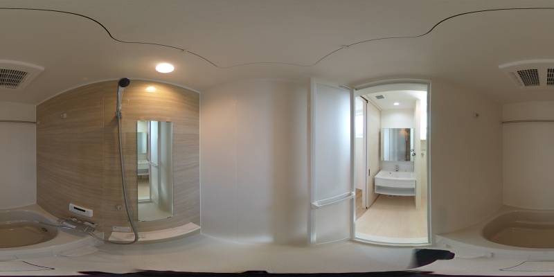 パノラマ画像バスルーム