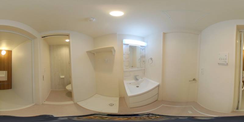 パノラマ画像洗面所