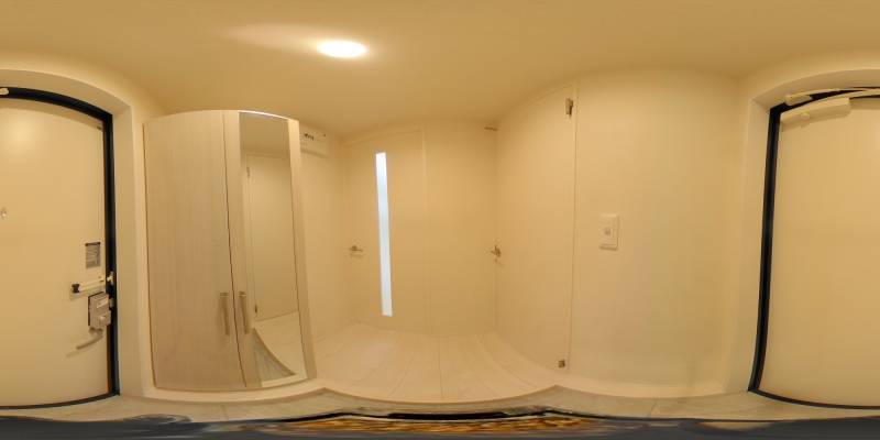 パノラマ画像寝室