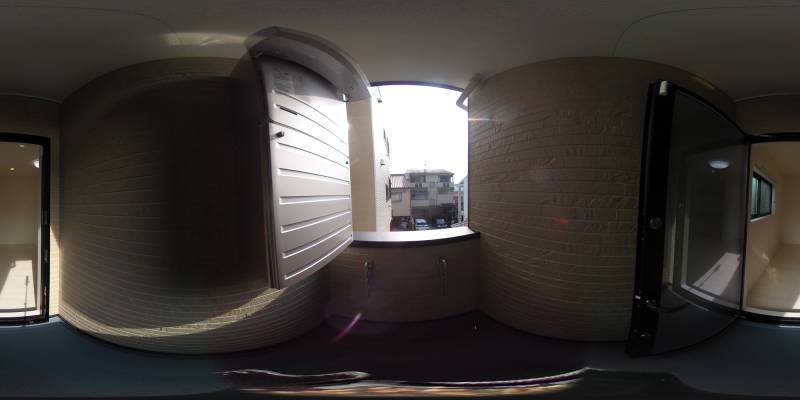 パノラマ画像バルコニー