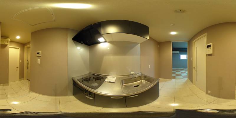 パノラマ画像キッチン