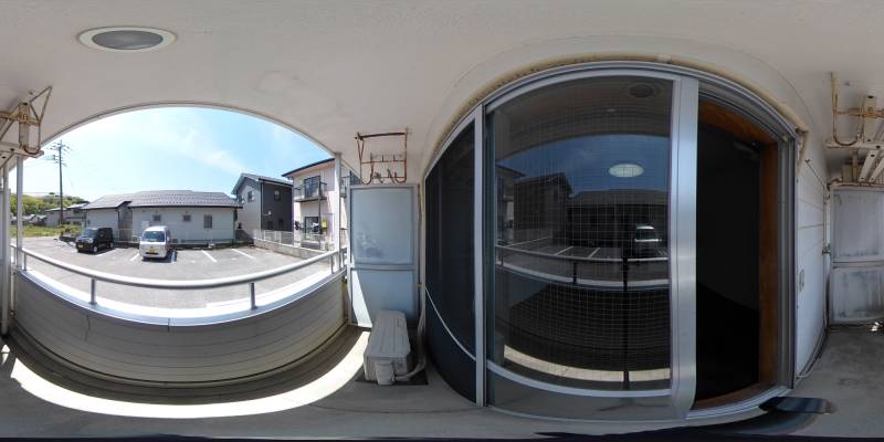 パノラマ画像バルコニー