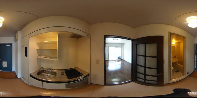 パノラマ画像キッチン