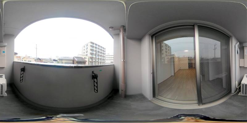 パノラマ画像バルコニー