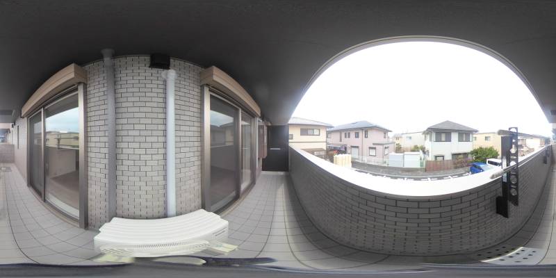 パノラマ画像バルコニー