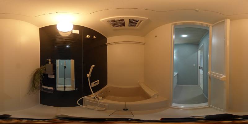 パノラマ画像バスルーム