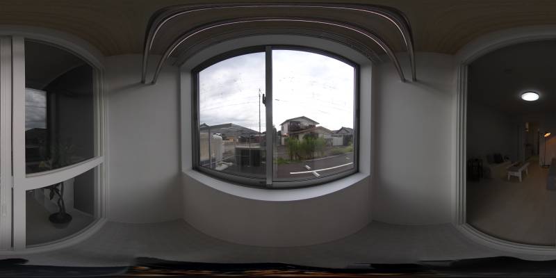 パノラマ画像バルコニー