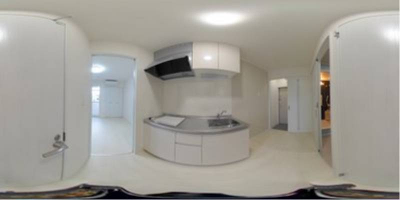 パノラマ画像キッチン