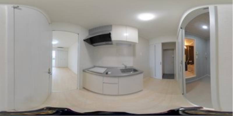 パノラマ画像キッチン