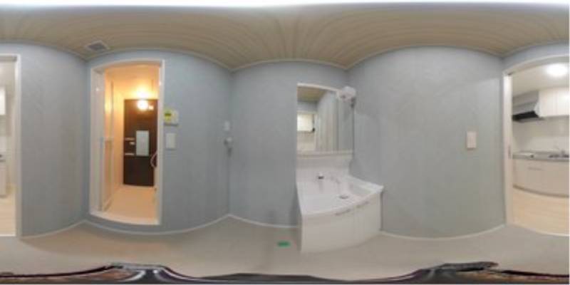 パノラマ画像洗面所