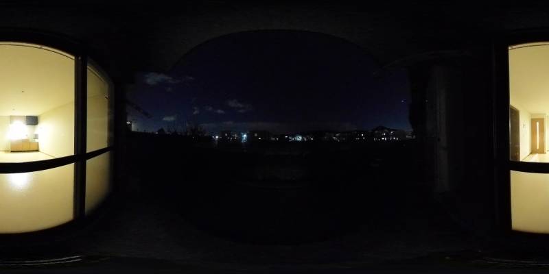 パノラマ画像バルコニー