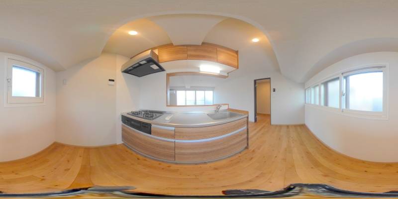 パノラマ画像キッチン