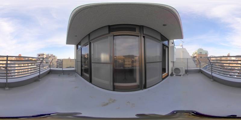 パノラマ画像バルコニー