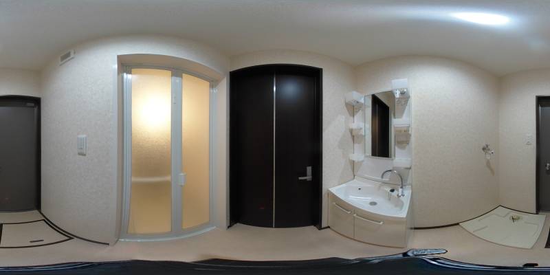 パノラマ画像洗面所